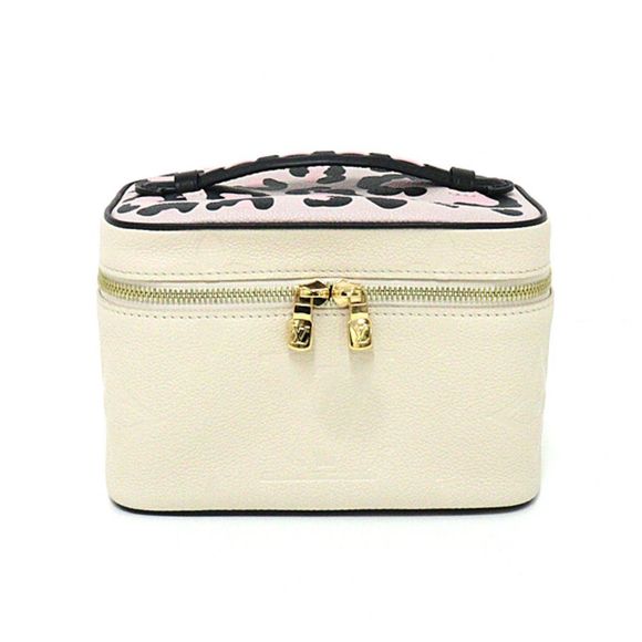 Monogram Implant Nice Mini Vanity   Cream White Pink Gold Hardware - Picture 1 of 3